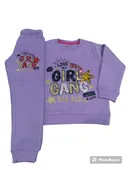 Swetshirt And Pajama Trouser | Imported Comfy Winter Warms Clothes For Kids Baby Girls - 2